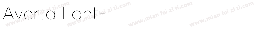 Averta Font字体转换